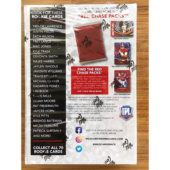 2021 Wild Card Alumination All Rookie Football Cards Blaster Box - Picture 2 of 6